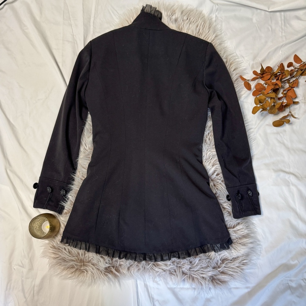 I-N-S-I-G-H-T NY | Ruffle Military Blazer With Button Detail Size 2 - Picture 7 of 12